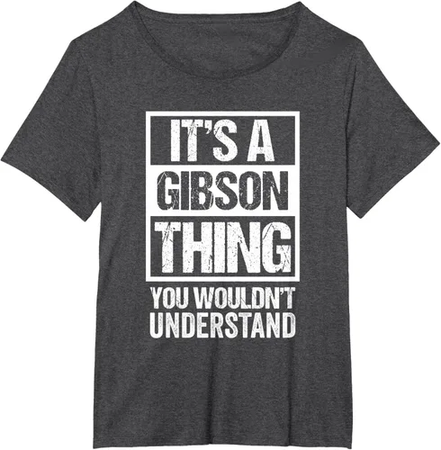 Vista 23 de It's A Gibson Thing You would Not Understand - Camiseta con nombre familiar, Negro, S