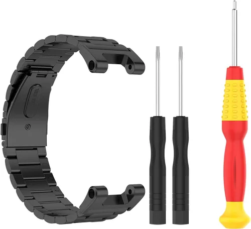 Vista 4 de TenCloud Bandas compatibles con Amazfit T-Rex/T-Rex Pro Smartwatch de acero inoxidable sólido, correa de reloj de metal para Amazfit T-Rex