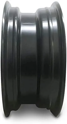 Vista 3 de Rueda de repuesto OEM para Chevy Aveo (05-11) 14x5.5 pulgadas llanta de acero pintada negra ajuste 185/60R14