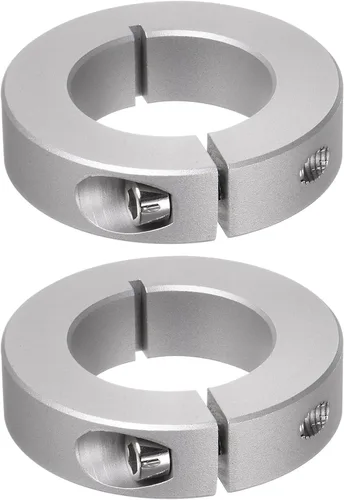Vista 11 de HARFINGTON Collar de eje de 2 piezas de 0.236 in de diámetro de aleación de aluminio con tornillo dividido collares de abrazadera, 0.787 in