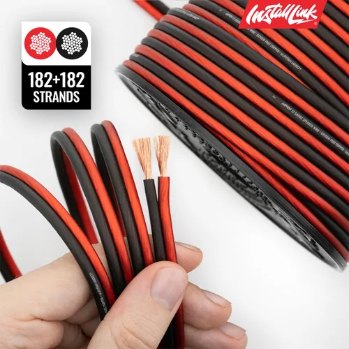 Vista 8 de Install Link Cable de altavoz calibre 12 AWG (100 pies) para automóvil o cine en casa (OFC) Pure OFC Copper, 12/2 Speaker Cable, 2-Conductor