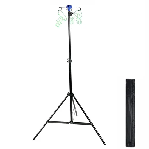 Vista 9 de Portátil Iv Pole pad retráctil aleación de aluminio Iv Pole - Plegable Infusión Polo - Hospitales Clínicas Familias Comunidades Clínicas de mascotas