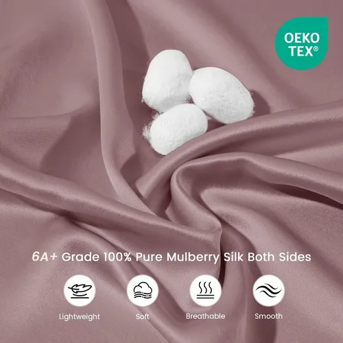 Vista 23 de THXSILK Funda de almohada de seda de morera 100 % natural para cabello y piel, grado 6A, 1 paquete, fundas de almohada de seda de morera con cierre