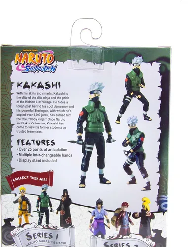 Vista 7 de Toynami Naruto Shippuden Figura de acción 3.9 in Kakashi Serie 1