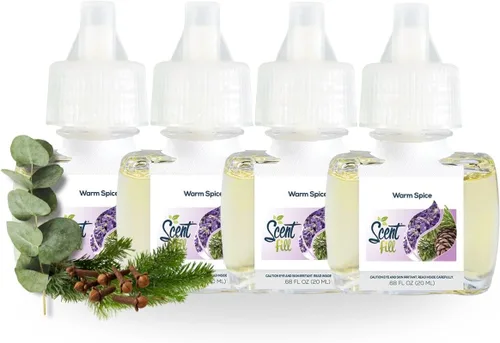 Vista 10 de Scent Fill Ambientador enchufable de sidra de manzana, 4 recambios de aceite perfumado