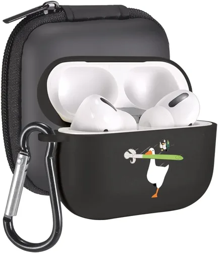 Vista 19 de Funda de mariposas rosas para AirPods Pro con llavero, diseño de animales lindos funda protectora de TPU suave compatible con AirPods Pro Charging