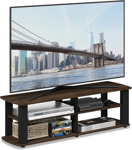 Vista 66 de Furinno 11191BK THE Centro de Entretenimiento Soporte para TV, Negro