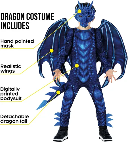 Vista 3 de Morph Dragon Costume For Kids, Dragon Wing Costumes For Boys, Halloween Costumes Kids, Boys Halloween Costume
