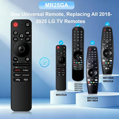 Vista 5 de Universal for LG Smart TV Remote,Replacement Magic Remote Control AN-MR25GA for 2018 to 2025 LG WebOS TV,Compatible