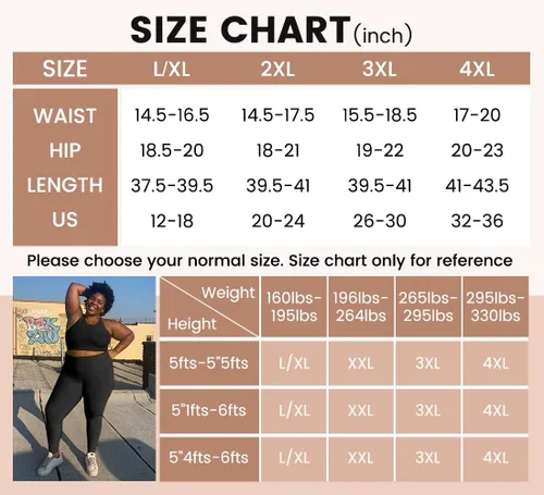 Vista 4 de HLTPRO Paquete de 3 leggings de talla grande para mujer XL - 4X pantalones de yoga elásticos y suaves para entrenamiento y correr