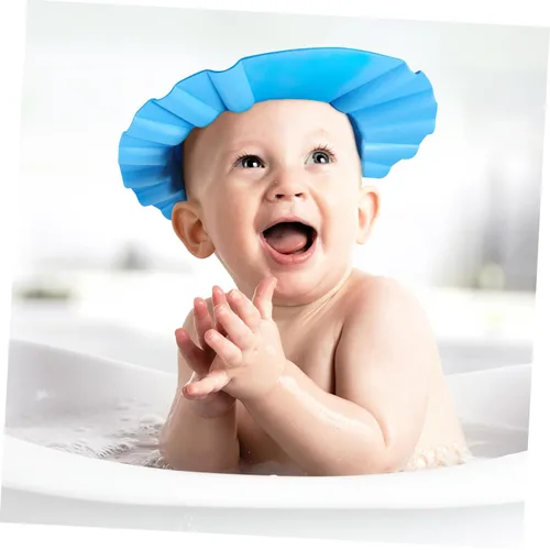 Vista 8 de Gorro de ducha infantil con protector de champú para bebés, gorro de baño para bebés