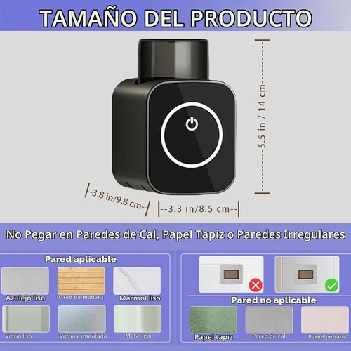Vista 7 de Soporte para cepillos de dientes montado en la pared, 1 taza para cepillos de dientes con secado y limpieza inteligente, estuche de limpieza