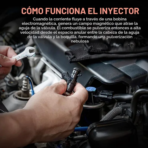 Vista 7 de FJ1043 Inyectores de combustible ANGLEWIDE Juego de inyectores de combustible para 2009-2011 para Chevrolet/cheyAveo 1.6L, 2005 2009-2011