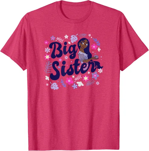 Vista 30 de Disney Encanto Isabela Madrigal Big Sister - Camiseta floral, gris, S Asfalto