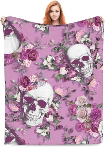 Vista 11 de Manta de cama de franela de forro polar BLUBLU, manta de arrullo ligera y acogedora de felpa con diseño de mariposa, para dormitorio, sala de estar