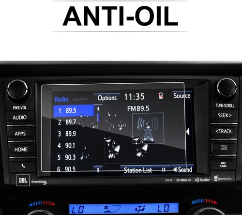 Vista 4 de LFOTPP Protector de pantalla de navegación para coche RAV 4 Entune 2013-2018 de 7 pulgadas, vidrio templado dureza 9H, centro de visualización