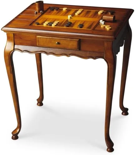 Vista 4 de Mesa de juego especializada Butler en acabado cereza