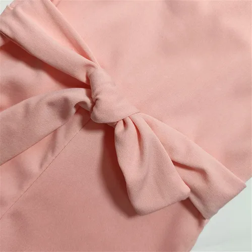 Vista 5 de Mono de verano de algodón sólido sin mangas para niños y niñas pequeñas (color rosa, 6-7 años)