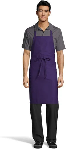 Vista 11 de Uncommon Threads Delantal con peto de restaurante clásico unisex para uniforme de trabajo