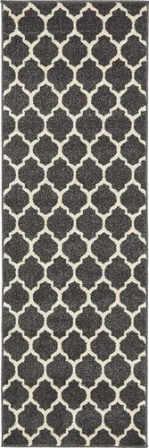 Vista 141 de Unique Loom Trellis Collection - Alfombra de área de Filadelfia, rectangular de 2 pies 2 pulgadas x 3 pies, color morado y marfil