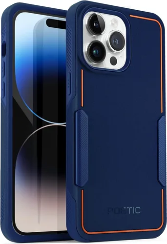 Vista 16 de Poetic Neon - Funda para iPhone 14 Pro Max, resistente de doble capa, delgada, a prueba de golpes, compatible con carga inalámbrica, antideslizante