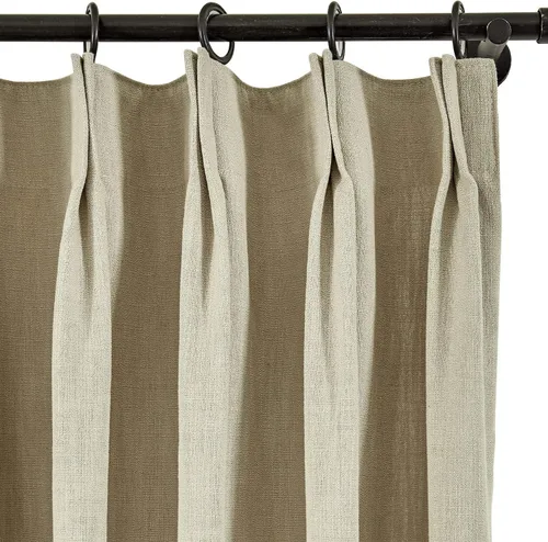 Vista 143 de Frelement Cortinas plisadas de lino de algodón de 100 pulgadas de ancho y 102 pulgadas de largo, cortinas con reducción de ruido para sala