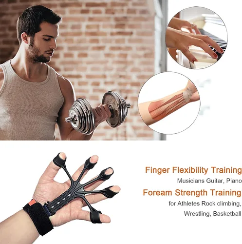 Vista 3 de Entrenador de agarre para manos – Gripster 2025 Actualizado Entrenador de fuerza de dedo grueso, más ergonómico y duradero Gripster Entrenador