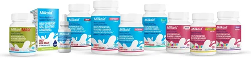 Vista 6 de Tabletas masticables para aliviar la intolerancia a la lactosa y previene el gas, la hinchazón, la diarrea en los niños, suplemento digestivo