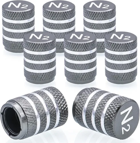 Vista 11 de 4 piezas de tapas de válvula de rueda con forma de punta, válvula de rueda de aleación de aluminio con punta, cubiertas universales de válvula