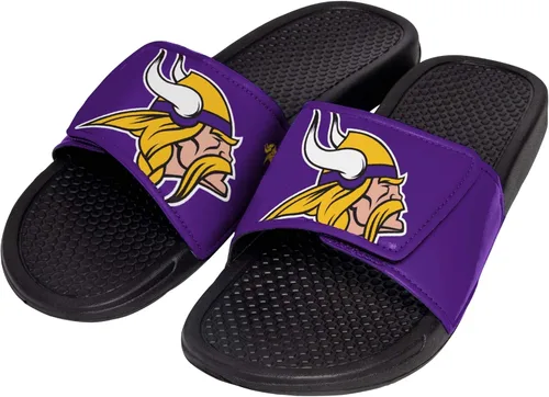 Vista 5 de FOCO mens NFL Team Cropped Big Logo Shower Sport Slide Flip Flop Sandals