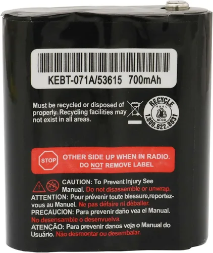 Vista 6 de Paquete de 2 baterías de radio bidireccional NiMH de repuesto de 700 mAh 3.6 V para radios Motorola Talkabout MS350R MT350R EM1000 MC220R MR355