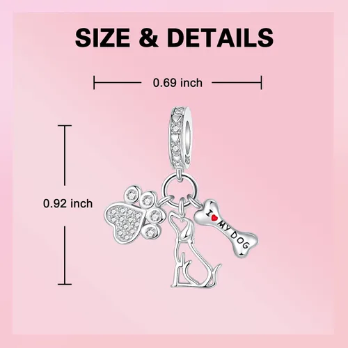 Vista 123 de Abalorios de plata de ley 925 con letras de la A ~ Z, para pulseras, collares, Día de San Valentín, Día de la Madre, joyería regalos para mujeres