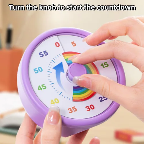 Vista 6 de Temporizador visual para niños, temporizador de tiempo de 60 minutos, temporizador para niños, para aula, oficina en casa, temporizador de cuenta