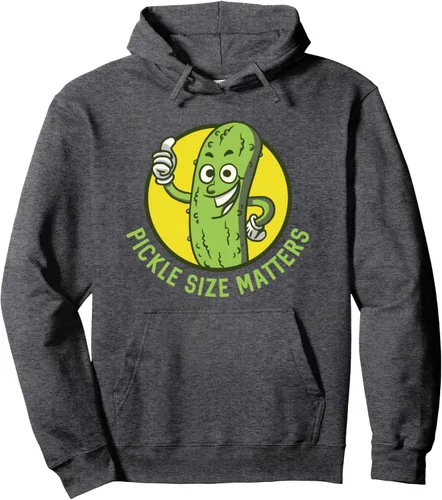 Vista 4 de Pickle Size Matters Fun Pun Pickle Lovers Cucumber Pickle Day Pullover Hoodie