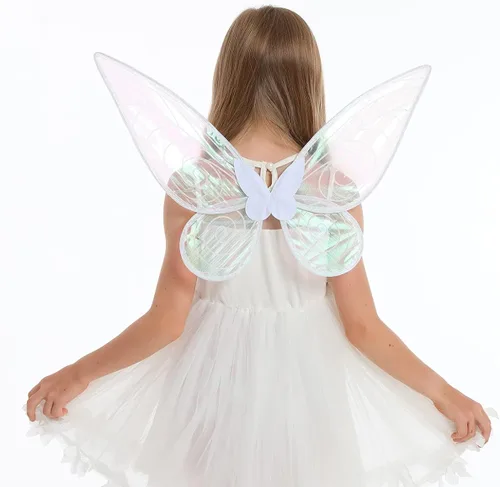 Vista 5 de KKINYAS Fairy Wings for Women Girl, Butterfly Wings, Angel Wings Halloween Costume Christmas Favor Wedding