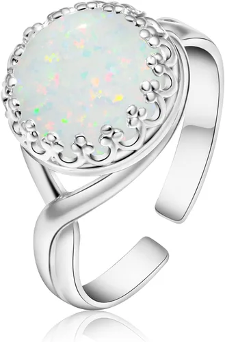 Vista 26 de 925 Sterling Silver Gemstone Rings for Women - Anniversary Rings for Women - Sterling Silver Rings for Women - Dainty Sterling Silver Rings