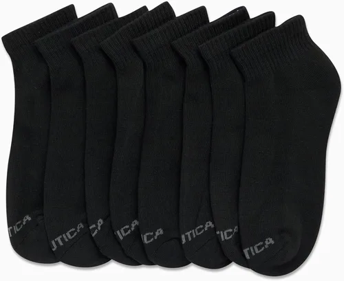 Vista 3 de Nautica Calcetines atléticos para hombre Calcetines acolchados de corte cuarto (8 unidades)