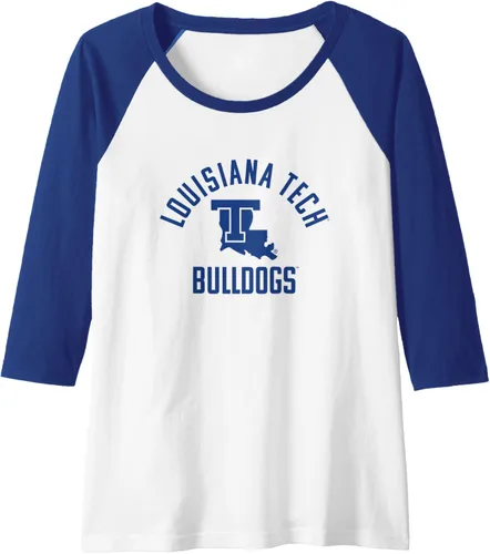 Vista 4 de Louisiana Tech Bulldogs Large One Color Raglan Baseball Tee