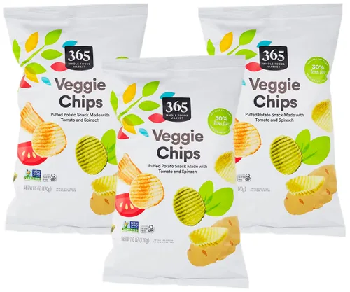 Vista 4 de 365 by Whole Foods Market, Chips vegetales originales, 6 onzas