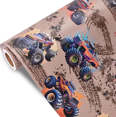 Vista 10 de Dtiafu Rollo de papel de regalo de avión – Envoltura de regalo de aviones vintage con diseño de nube de cielo azul para niños, baby shower