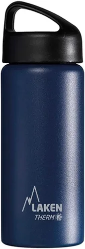 Vista 20 de Laken Thermo Classic - Botella de agua de acero inoxidable aislada al vacío de boca ancha Azul