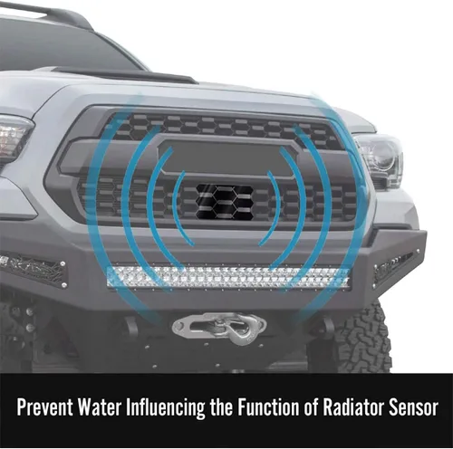 Vista 6 de Funda para sensor de embellecimiento de rejilla delantera para Toyota Tacoma TRD PRO 53141-35060 2018-2019 Direct Replacement