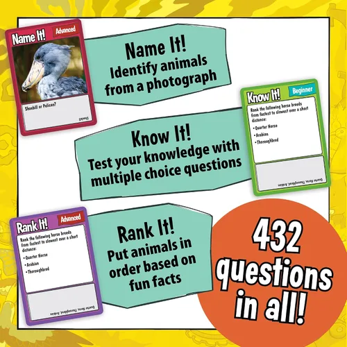 Vista 3 de MindWare – Animal Trivia Challenge Game A fast, replayable board game.