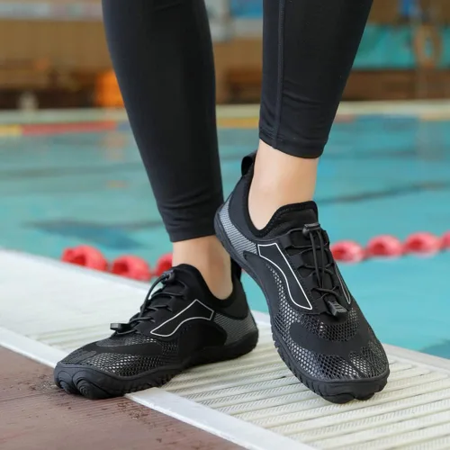 Vista 5 de YING LAN Zapatos de natación de playa de secado rápido para hombre y mujer, zapatos de agua descalzos, para piscina, surf, buceo, deportes acuáticos
