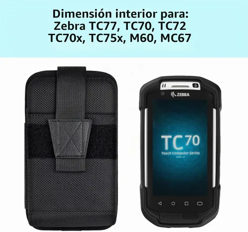 Vista 2 de Funda para Escáner Compatible con Zebra TC75x, TC75, TC70x, TC70, TC72, TC77 Escáner de Código de Barras Portátil con Pantalla Táctil y Computadora