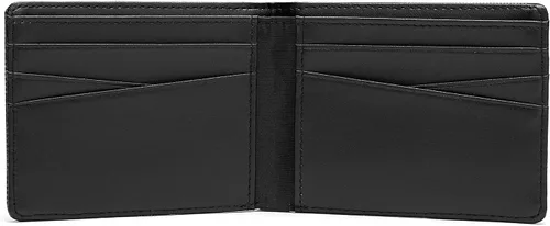 Vista 2 de Lanyani Carteras RFID Bifold Simple, Sintético-negro-s, Casual