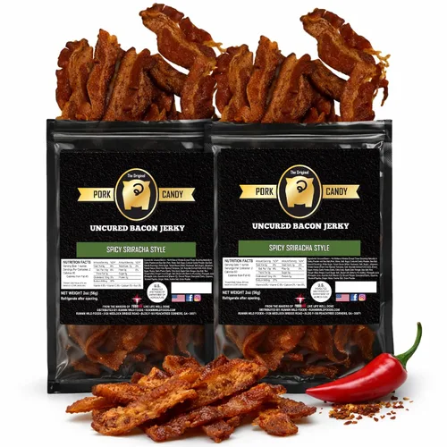 Vista 8 de Tocino Ahumado de Manzano Ahumado en Tiras – Dulce, Ahumado e Irresistiblemente Delicioso Manjar Gourmet Hecho con 100% Tocino Real No Curado