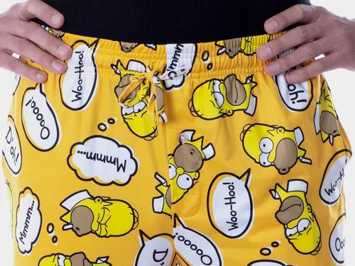 Vista 3 de The Simpsons Homer Simpson Bubble Thoughts - Pantalones de pijama para hombre