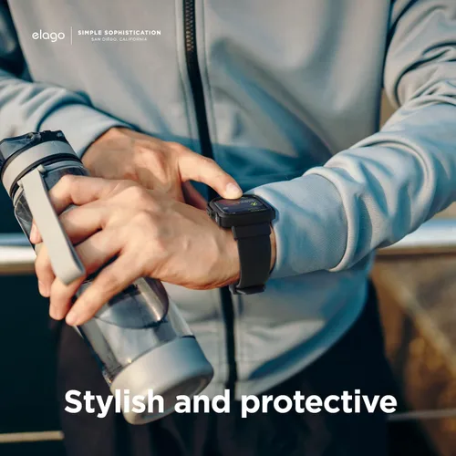 Vista 7 de elago Armor - Funda con correa compatible con Apple Watch 9/8/7, compatible con iWatch de 1.772 pulgadas, 1.614 pulgadas, protección completa