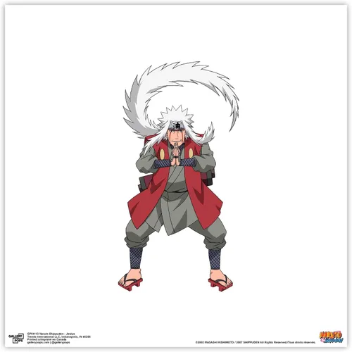 Vista 10 de Gallery Pops Naruto Shippuden - Arte de pared Jiraiya, versión enmarcada negra, 12 x 12 pulgadas
